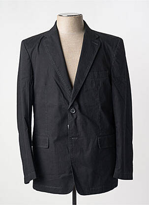 Blazer coupe cintrée noir BRUNO SAINT HILAIRE homme
