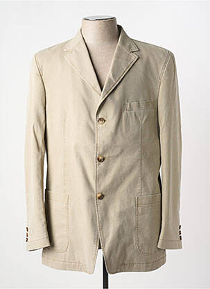 Blazer coupe cintrée beige BRUNO SAINT HILAIRE homme