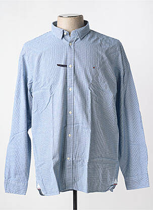Chemise manches longues coupe cintrée bleu TOMMY HILFIGER homme