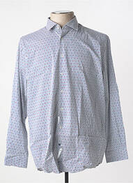 Chemise manches longues poches bleu PIERRE CARDIN homme
