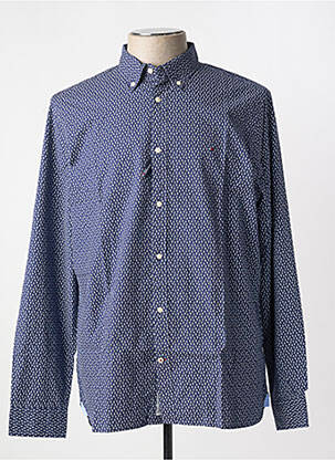 Chemise manches longues imprimé fantaisie bleu TOMMY HILFIGER homme