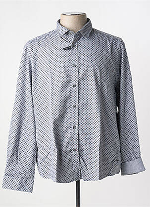 Chemise manches longues imprimé fleurs gris DELAHAYE homme