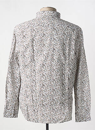 Chemise manches longues imprimé fleurs marron DELAHAYE homme