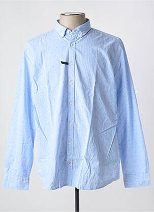 Chemise manches longues coupe droite bleu TOMMY HILFIGER homme
