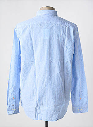 Chemise manches longues coupe droite bleu TOMMY HILFIGER homme