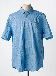 Chemise manches courtes poches bleu PIERRE CEDRIC homme