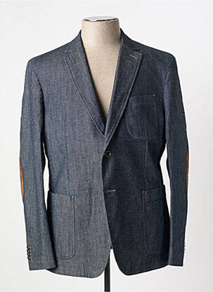 Blazer bleu BRUNO SAINT HILAIRE pour homme