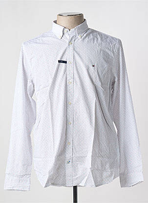 Chemise manches longues beige TOMMY HILFIGER pour homme