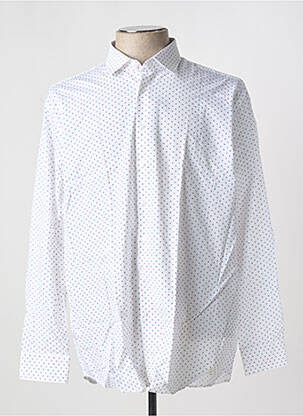 Chemise manches longues blanc SEIDEN STICKER pour homme