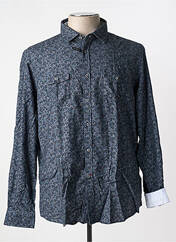 Chemise manches longues bleu DELAHAYE pour homme seconde vue