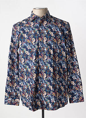 Chemise manches longues bleu PIERRE CARDIN pour homme