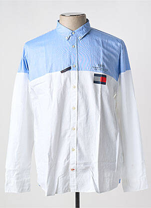 Chemise manches longues bleu TOMMY HILFIGER pour homme