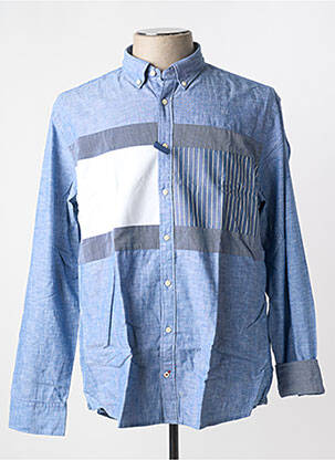 Chemise manches longues bleu TOMMY HILFIGER pour homme