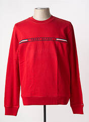 Sweat-shirt rouge TOMMY HILFIGER pour homme seconde vue