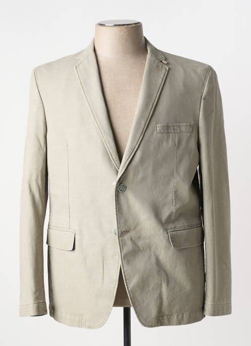 Blazer coupe cintrée beige BRUNO SAINT HILAIRE homme