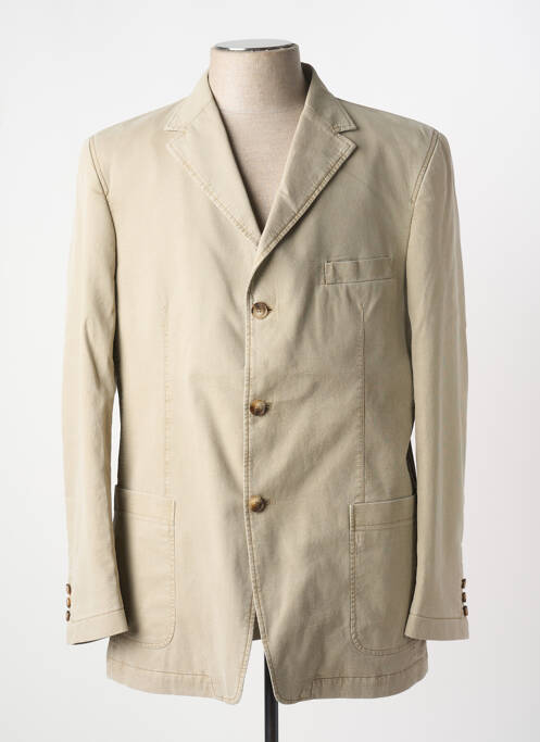 Blazer coupe cintrée beige BRUNO SAINT HILAIRE homme