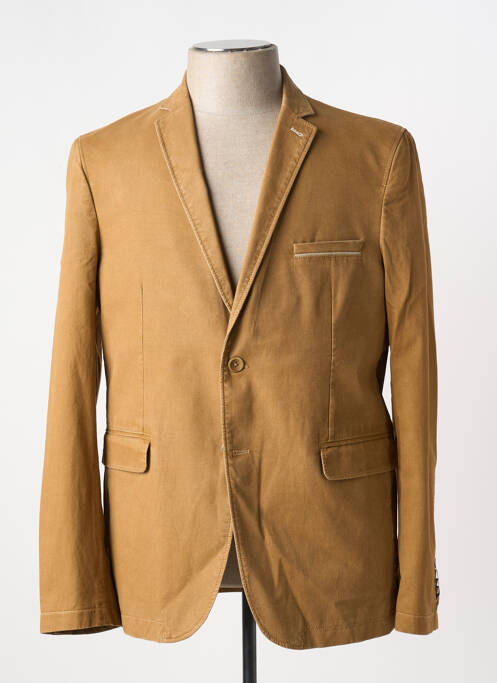 Blazer coupe cintrée marron BRUNO SAINT HILAIRE homme