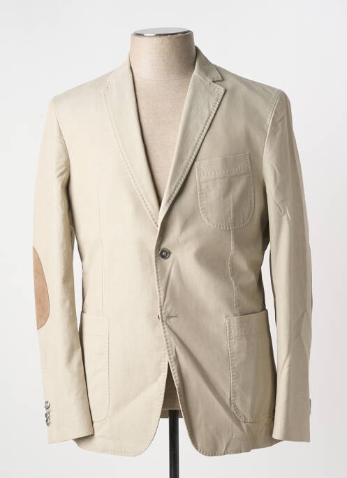 Blazer coupe cintrée beige BRUNO SAINT HILAIRE homme