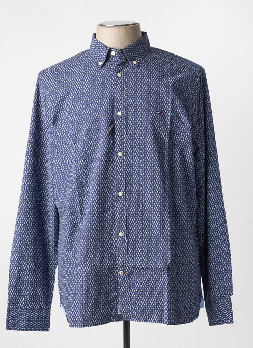 Chemise manches longues imprimé fantaisie bleu TOMMY HILFIGER homme