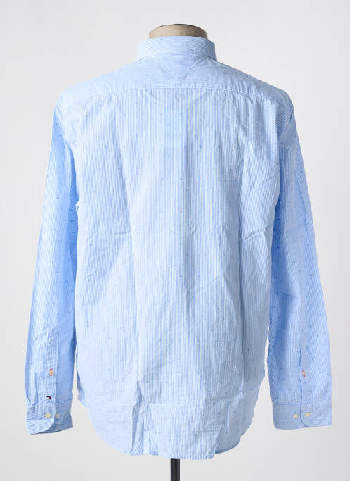 Chemise manches longues imprimé rayures bleu TOMMY HILFIGER homme