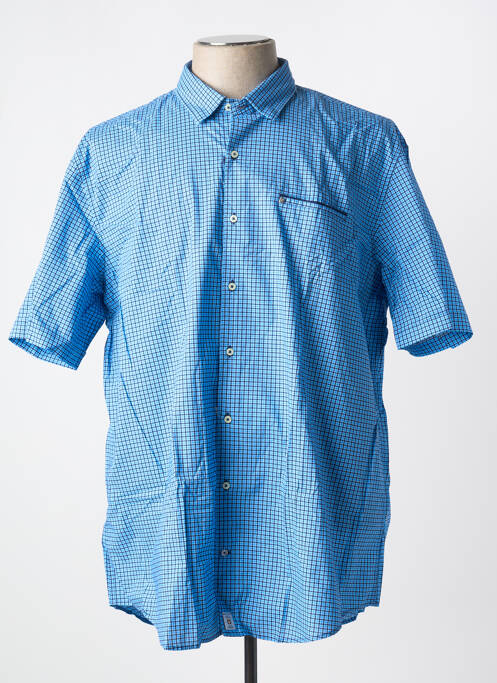 Chemise manches courtes poches bleu PIERRE CEDRIC homme