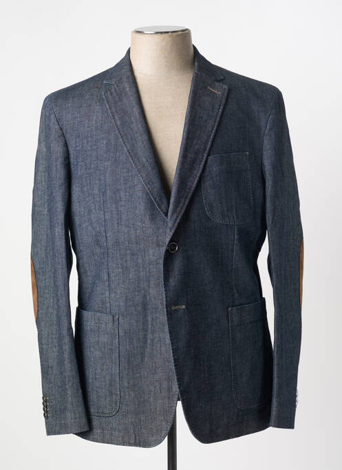 Blazer bleu BRUNO SAINT HILAIRE pour homme