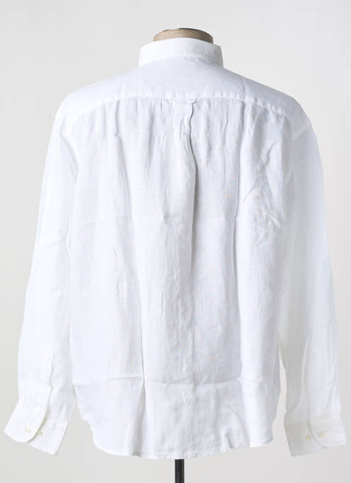 Chemise manches longues blanc BRUNO SAINT HILAIRE homme