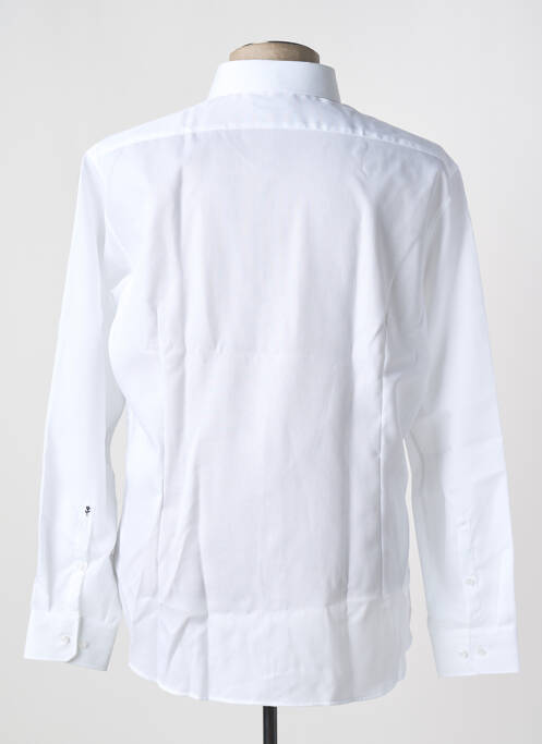 Chemise manches longues blanc SEIDEN STICKER homme