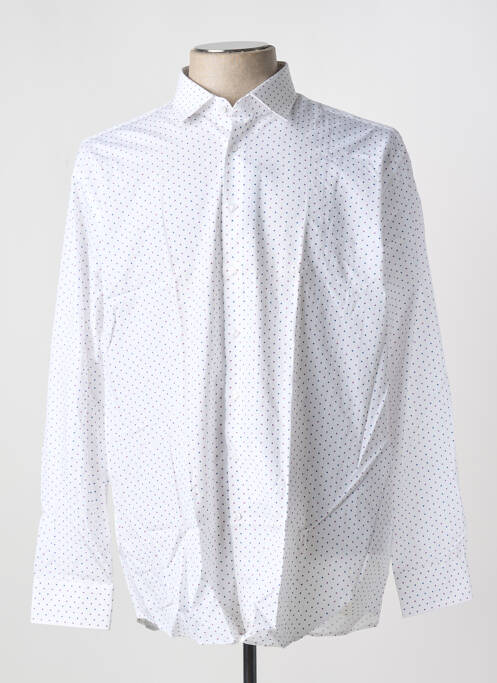 Chemise manches longues blanc SEIDEN STICKER homme