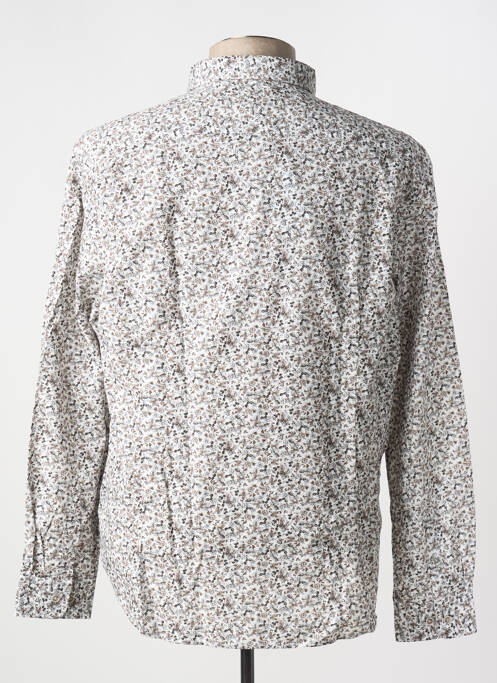 Chemise manches longues marron DELAHAYE homme