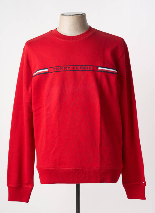 Sweat-shirt rouge TOMMY HILFIGER pour homme