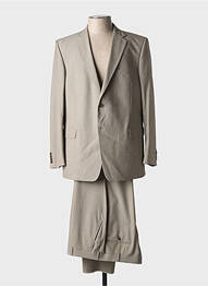Costume de ville fermeture zippée sous rabat boutonné beige SAINT HILAIRE homme