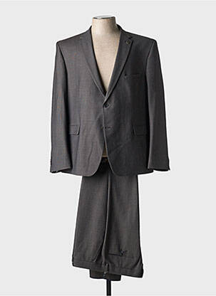 Costume de ville fermeture zippée sous rabat boutonné gris SAINT HILAIRE homme