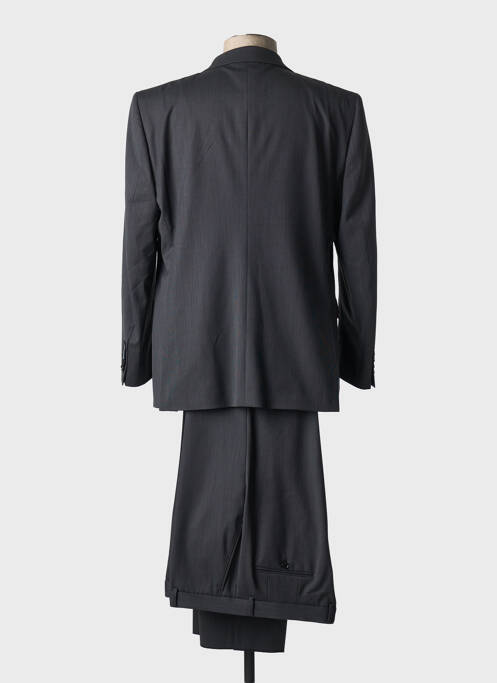 Costume de ville fermeture zippée sous rabat boutonné noir SAINT HILAIRE homme