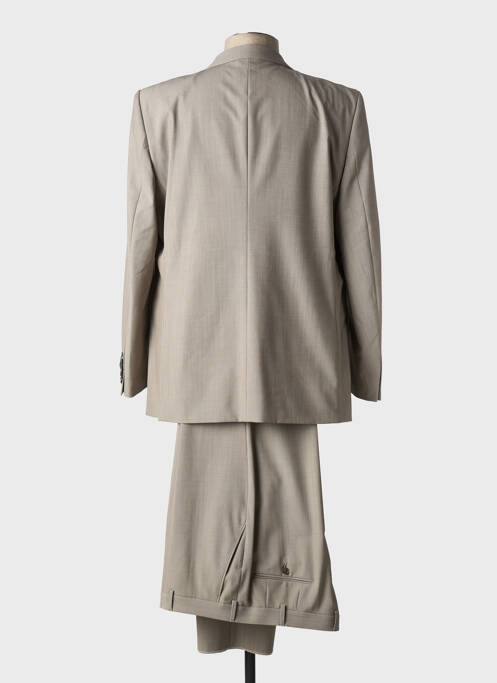 Costume de ville fermeture zippée sous rabat boutonné beige SAINT HILAIRE homme