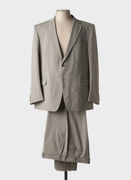 Costume de ville fermeture zippée sous rabat boutonné beige SAINT HILAIRE homme