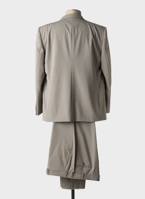 Costume de ville fermeture zippée sous rabat boutonné beige SAINT HILAIRE homme