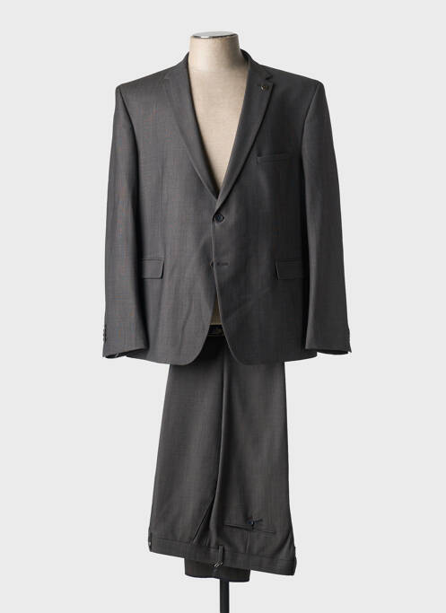 Costume de ville fermeture zippée sous rabat boutonné gris SAINT HILAIRE homme