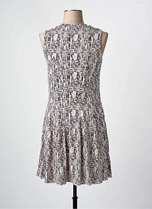 Robe mi-longue coupe fluide sans manche noir ARELINE femme