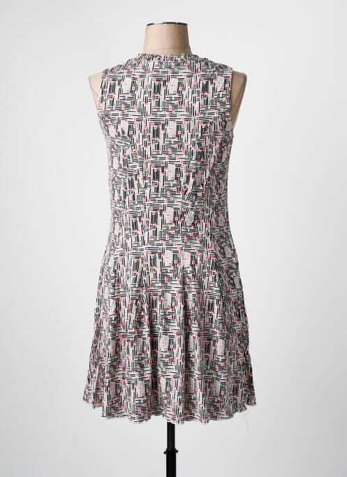 Robe mi-longue coupe fluide sans manche noir ARELINE femme