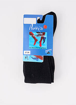 Chaussettes noir PERRIN pour femme
