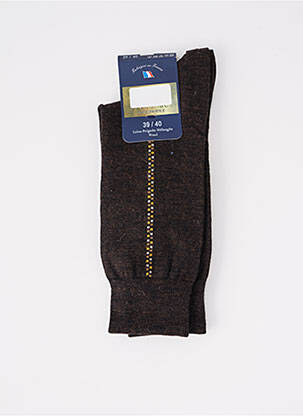 Chaussettes marron PERRIN pour homme