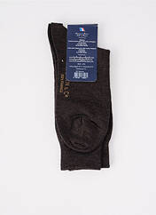 Chaussettes marron PERRIN pour homme seconde vue