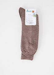 Chaussettes marron PERRIN pour homme seconde vue
