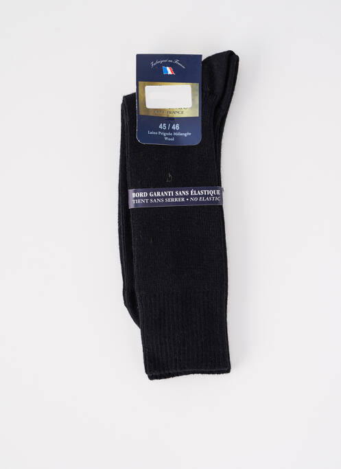 Chaussettes stretch noir PERRIN homme