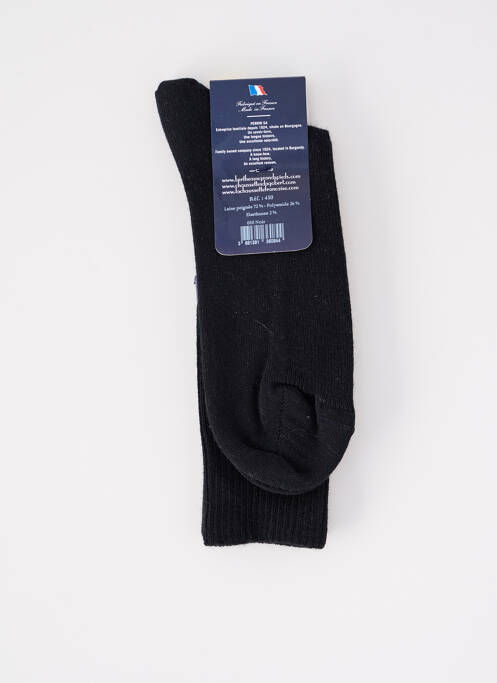 Chaussettes stretch noir PERRIN homme