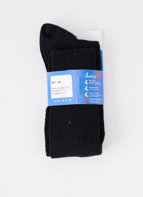 Chaussettes noir PERRIN pour femme
