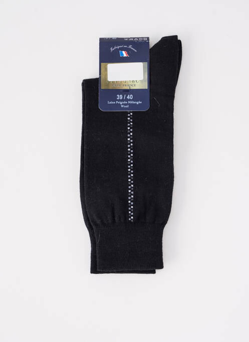Chaussettes noir PERRIN pour homme