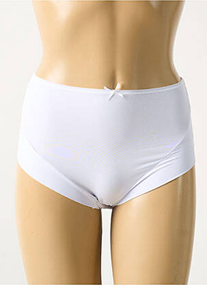 Culotte haute stretch blanc AVET femme