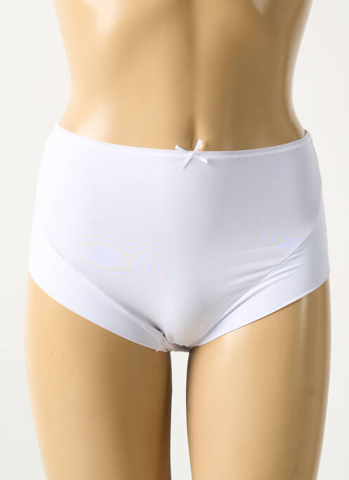 Culotte haute stretch blanc AVET femme